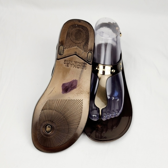 Michael kors Bronze Jelly Sandals - Picture 10 of 13